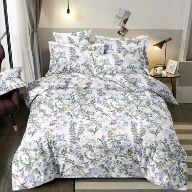 Nakts ziedi kokvilnas palagi